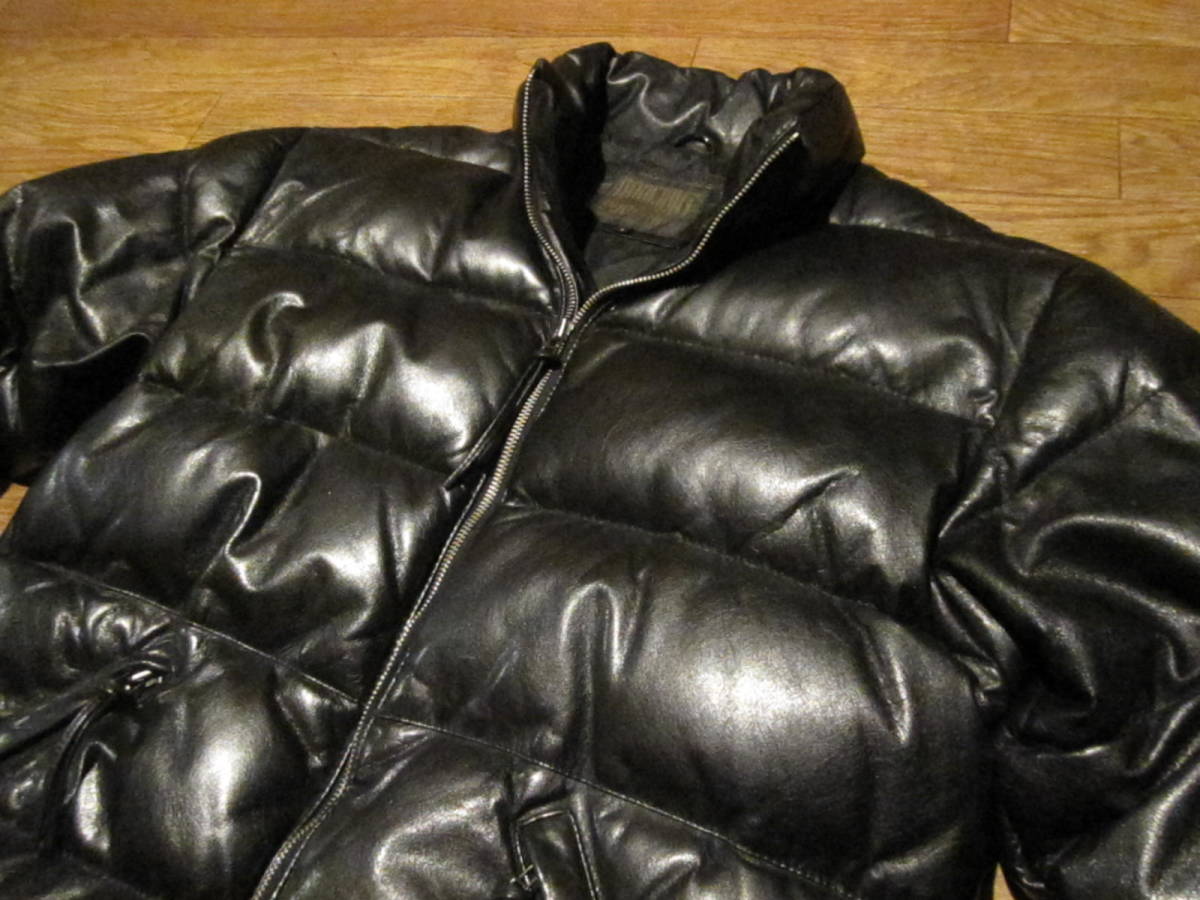 90s 上野商会 DOG FIGHT ヴィンテージ加工 レザースポーツジャケット