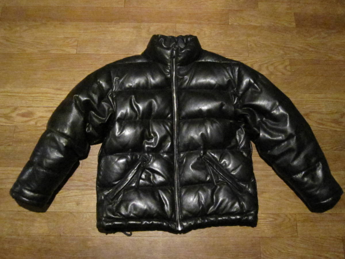 90s 上野商会 DOG FIGHT ヴィンテージ加工 レザースポーツジャケット