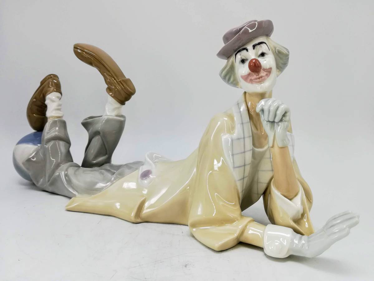 訳あり☆リヤドロ 道化師 #4618 Clown LLADRO ピエロ 箱付 廃盤 