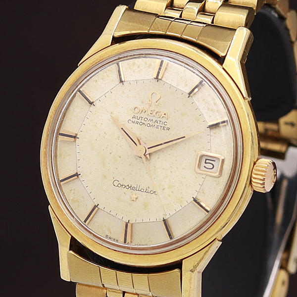 1円☆稼働品【OMEGA/オメガ トップ18K/750 37.7g】コンステレーション 