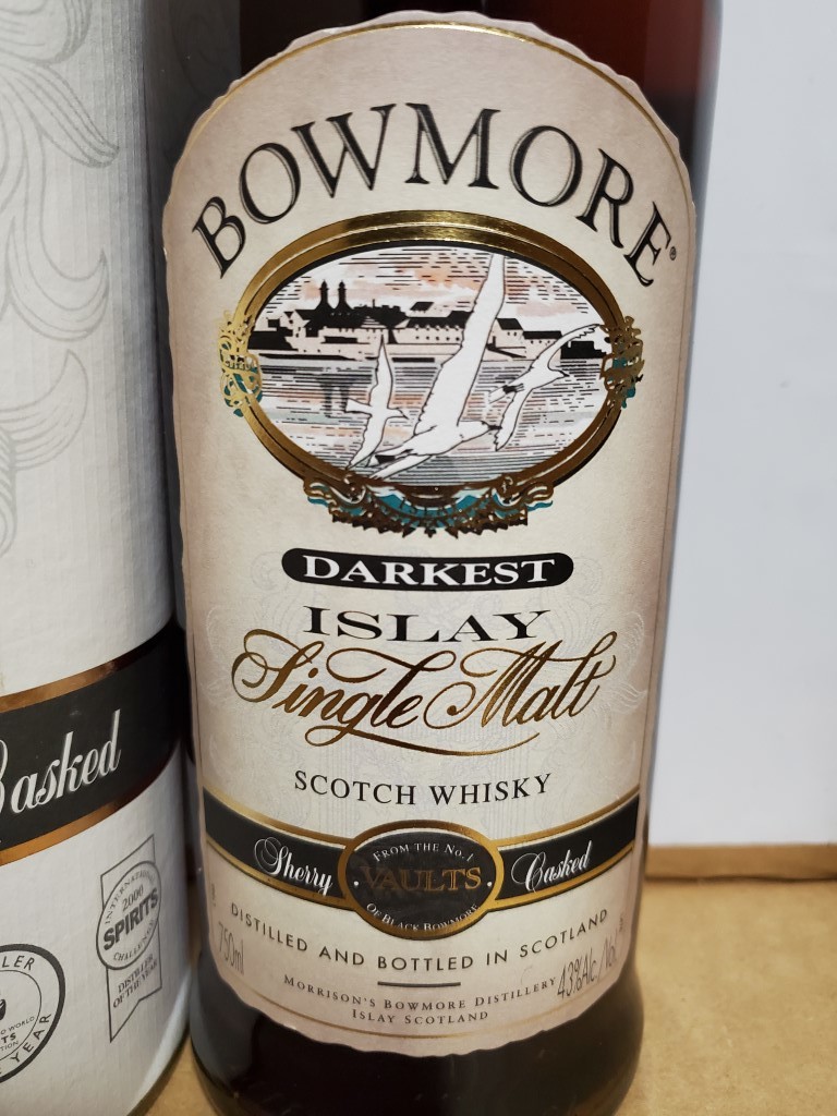 ボウモア(BOWMORE) 43% ダーケスト DARKEST 旧ボトル(アイラ)｜売買
