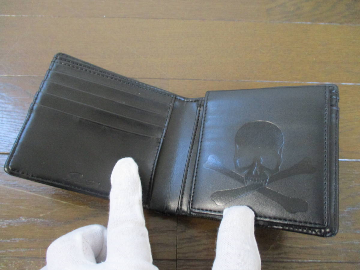 ☆Roen/ロエン☆ 未使用 二つ折り財布 ブラック スカル柄 ドクロ