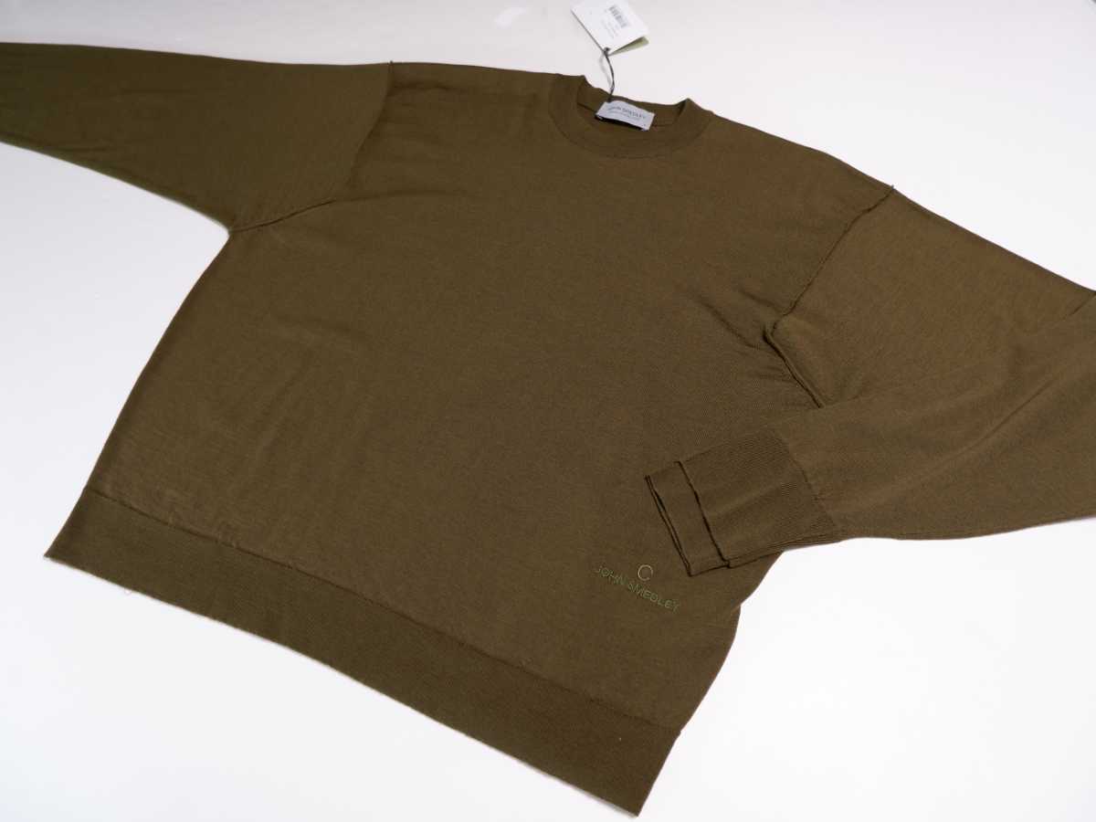 新品，限定SALE レディース S ジョンスメドレー 最高級メリノウール A4491 クルーネックセーター KHAKI ゆったり斬新な愛されニット(セーター)｜売買されたオークション情報、yahooの商品情報をアーカイブ公開 女性用