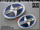 トヨタeQ/SCION/EVサイオンiQ純正エンブレムUS前後2点電気USDM青