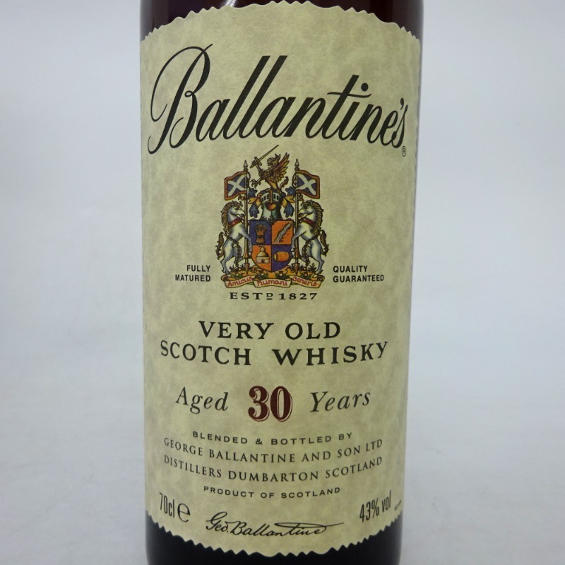 バランタイン バランタイン 30年 43度 700ml 価格比較 - 価格.com