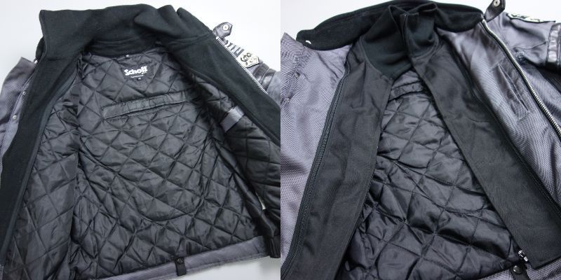 1円 訳有 Schott ショット ナイロン ロゴワッペン メッシュ ライダース 