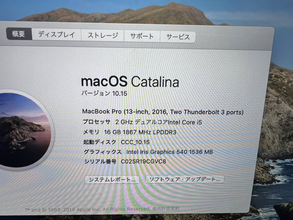 ジャンク Retina MacBook Pro 2016 A1708 CORE i5 13インチ 003【返品