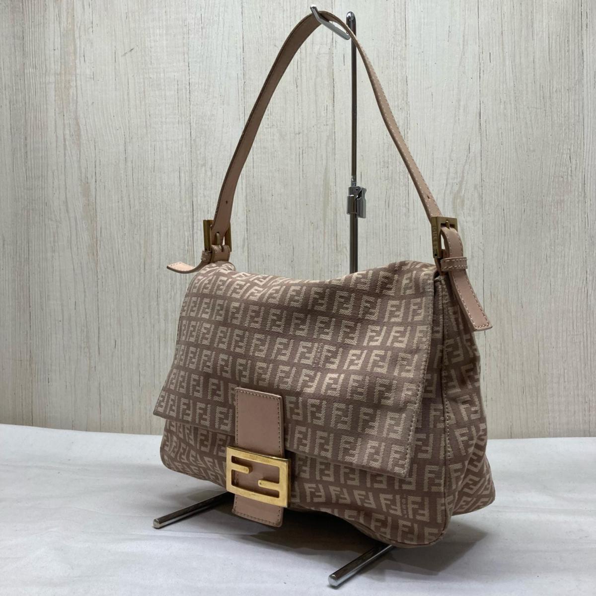 FENDI フェンディ マンマバケット ズッカ柄 ワンショルダーバッグ 
