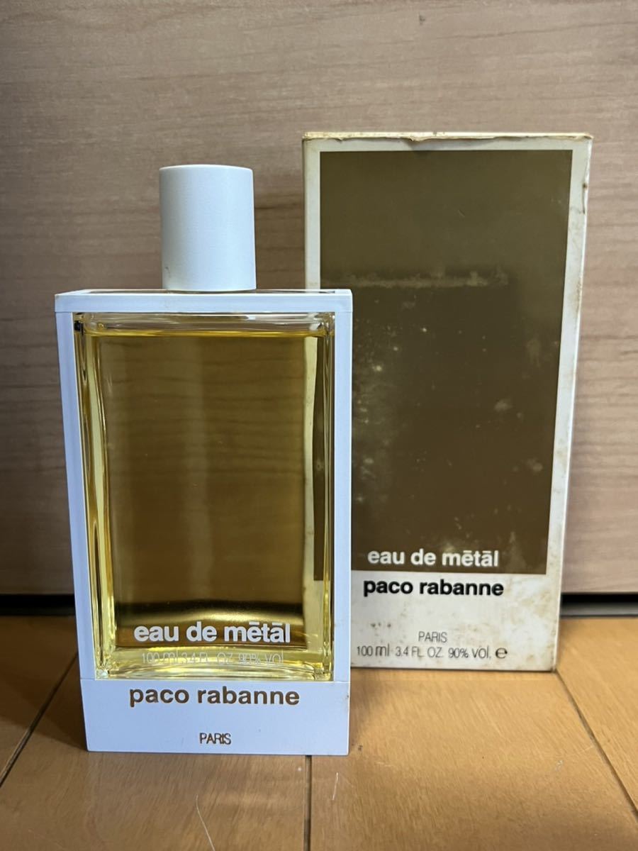 【低価，セール】 Paco Rabanne eau de metal eau de toilette 100ml 残量ほぼ満タン 箱付き パコラバンヌ オードメタル 香水(パコラバンヌ)｜売買されたオークション情報、yahooの商品情報をアーカイブ公開 - オークファン パコラバンヌ