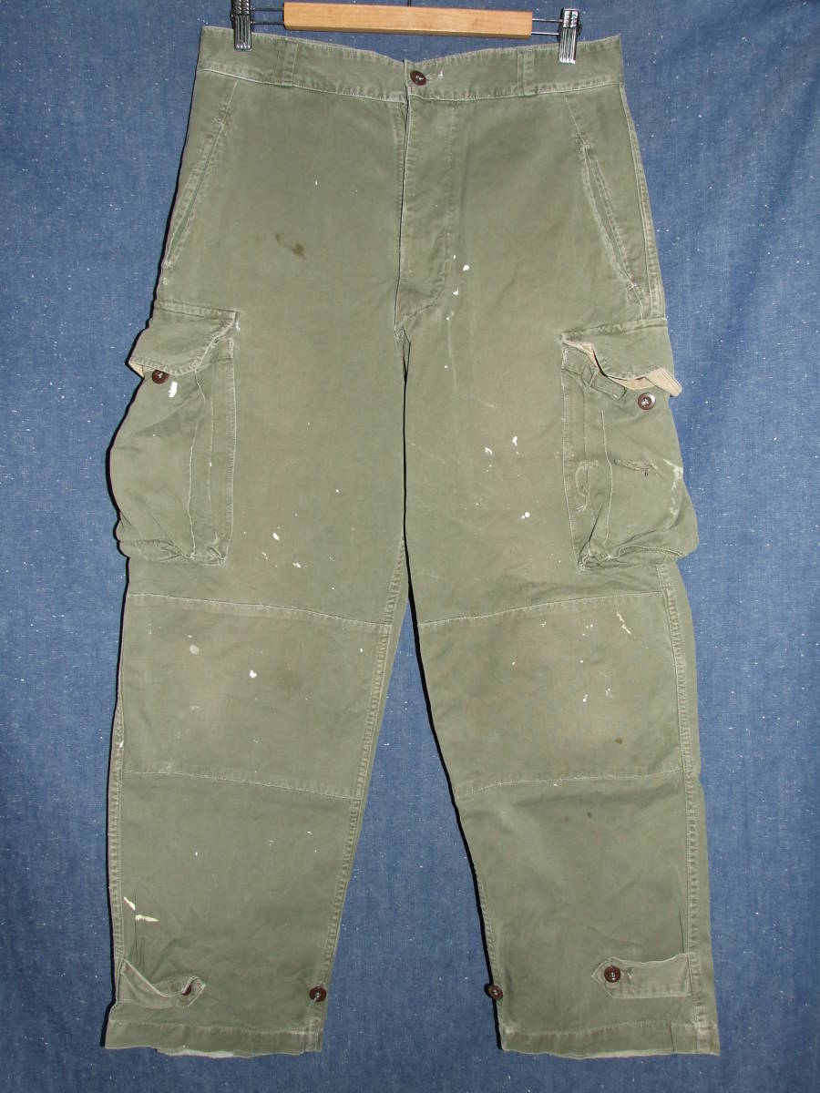  FRENCH MILITARY/フランス軍ミリタリーパンツ 33 M-47 vintage OLD 軍パンワーク:汚れダメージ(パンツ)｜売買されたオークション情報、yahooの商品情報をアーカイブ公開 - オークファン パンツ
