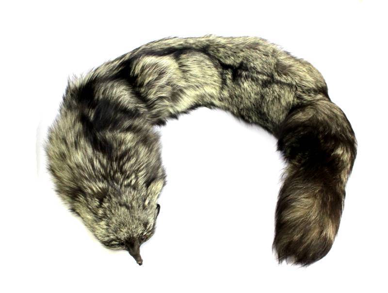 本毛皮 リアルファー☆RACCOON ラクーン 狸 タヌキ 襟巻 ティペット  