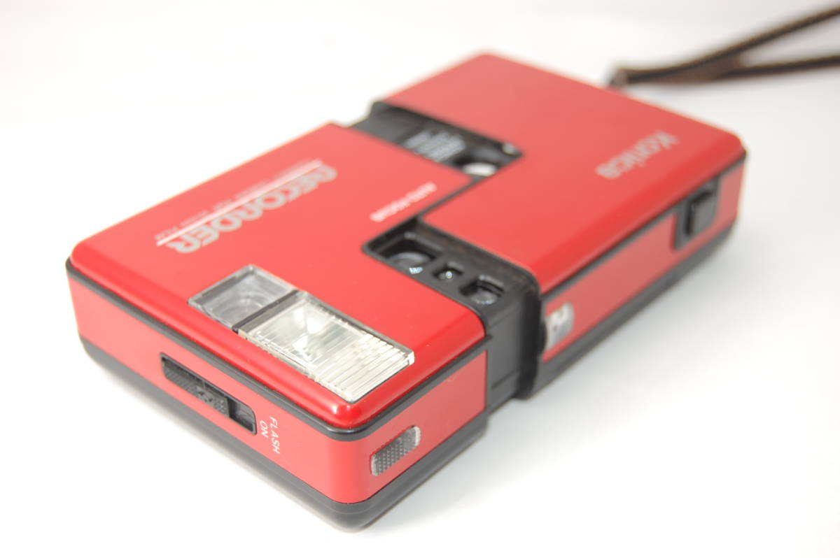 ☆不動ジャンク品☆ Konica コニカ RECORDER HEXANON 24mm F4 レッド
