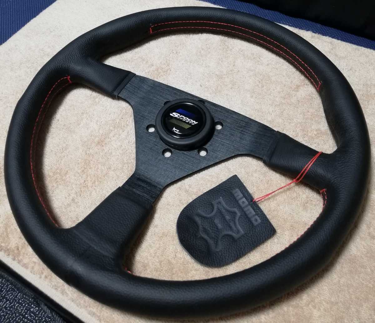 ☆ SPOON SPORTS スプーン ステアリング ☆検） MOMO HONDA DC2 DB8 