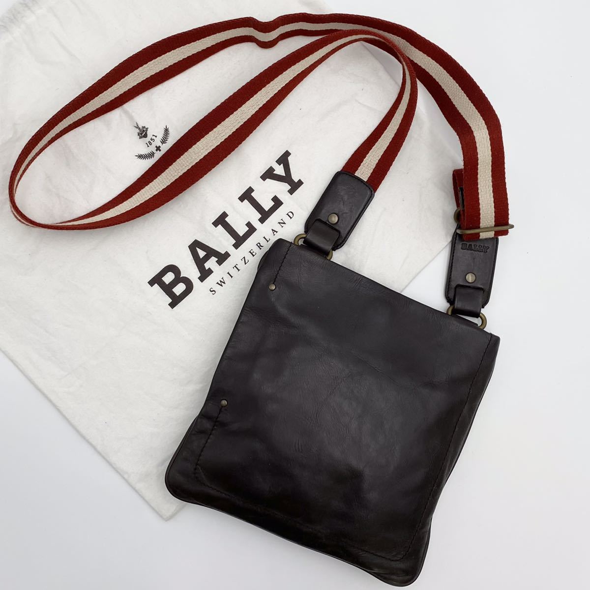 1円～ 極美品 BALLY バリー トレインスポッティング ショルダーバッグ 