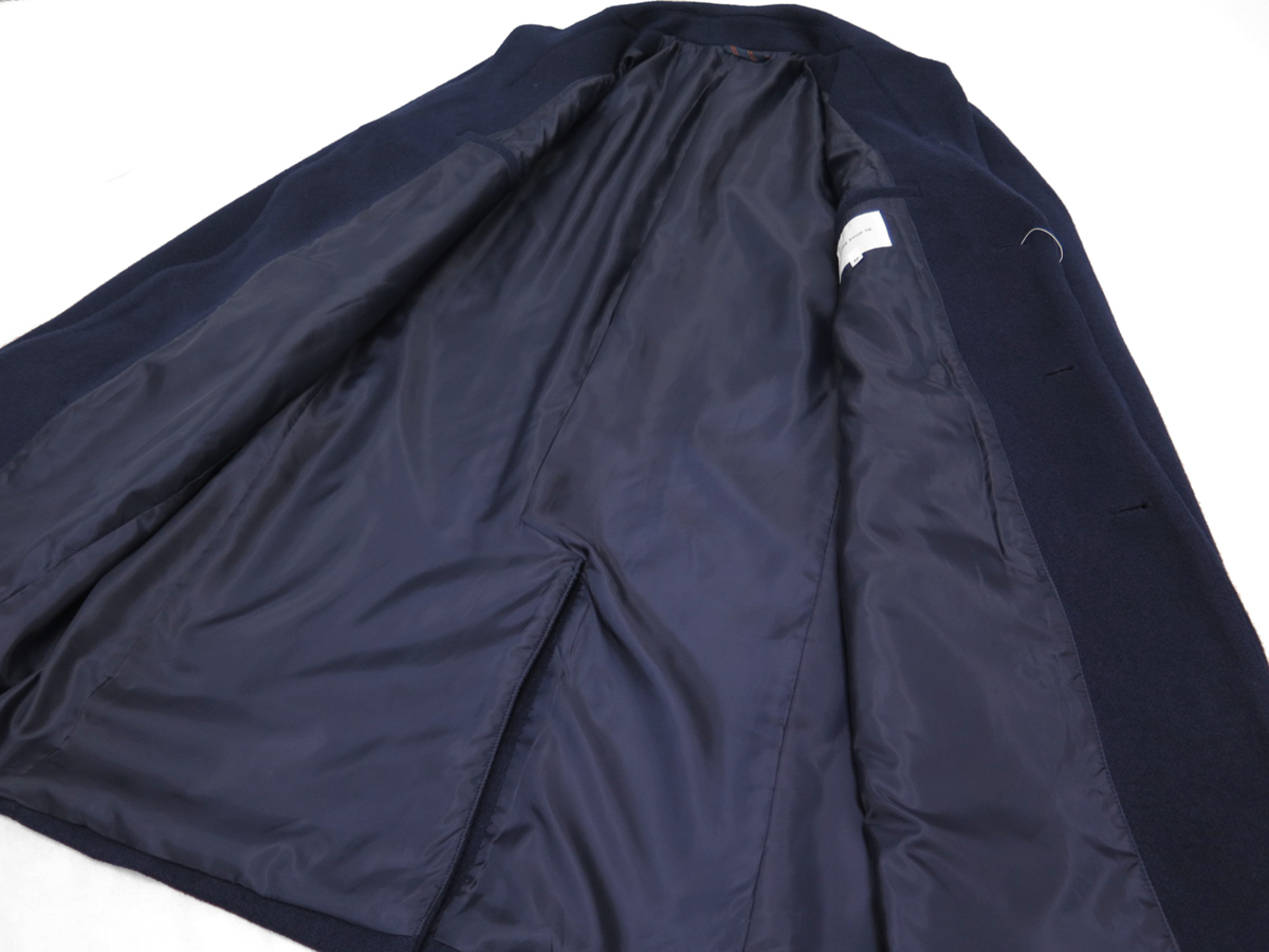 1545●THE SHOP TK タケオキクチ●新品　ビーバーフィニッシュ ウールチェスターコート　ネイビー/L KIKUCHI タケオキクチ KIKUCHI（ティーケー 8&frasl;25限定 公式THE ビジネス