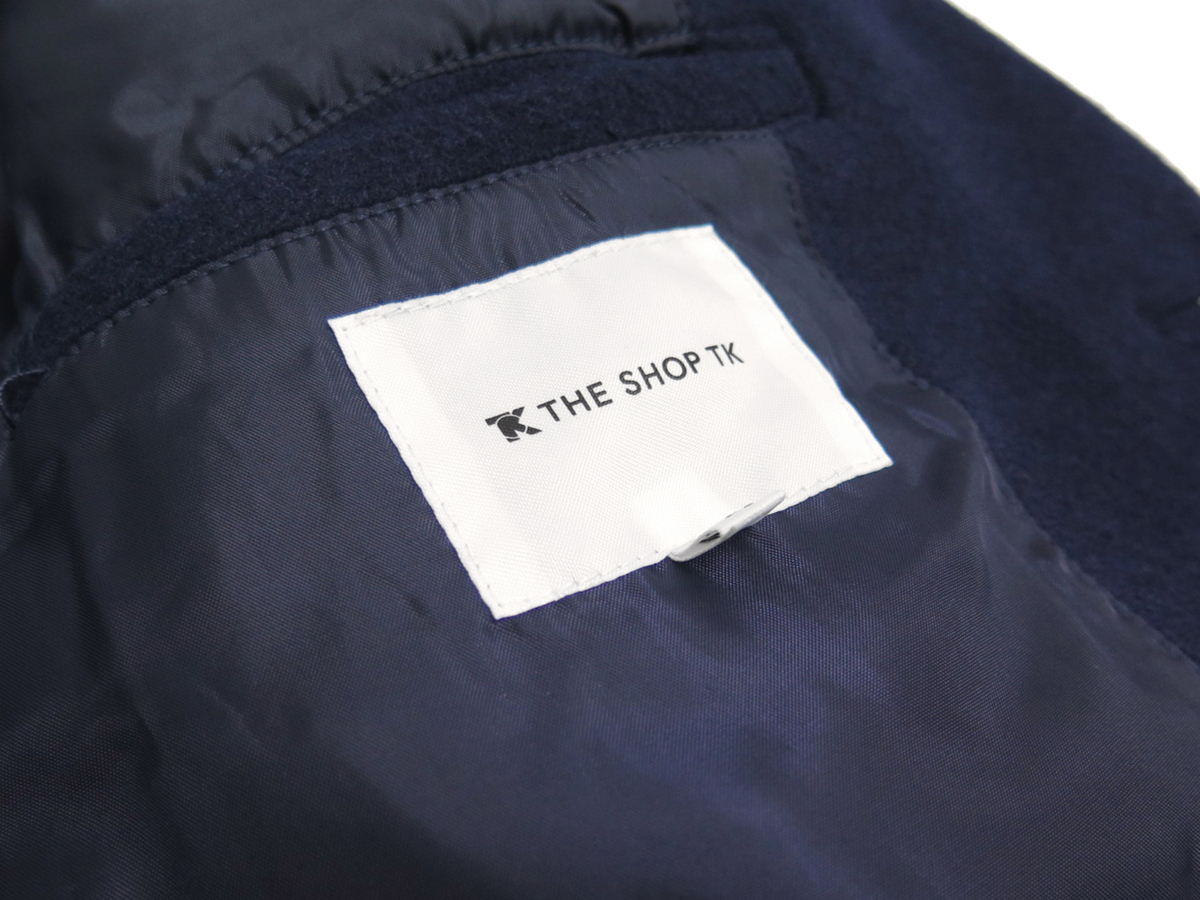 1545●THE SHOP TK タケオキクチ●新品　ビーバーフィニッシュ ウールチェスターコート　ネイビー/L KIKUCHI タケオキクチ KIKUCHI（ティーケー 8&frasl;25限定 公式THE ビジネス