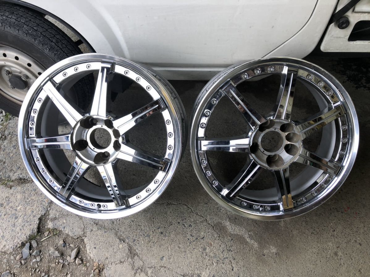 絶版 美品 希少 当時物 インテンシブハンク2本セット 7.5j +38 PCD 