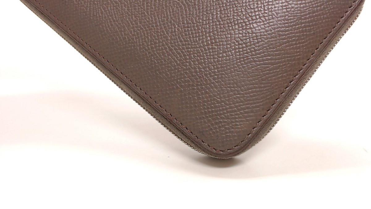 1円美品☆エルメス☆アザップロング オールレザー エプソン ラウンド長 
