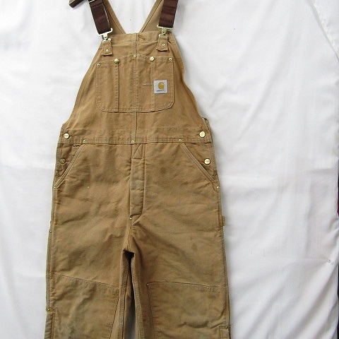 爆買い，安い 80s Carhartt USA製 サイズ W38 L32 ダック ダブルニー ワーク オーバーオール キルティング ライナー カーハート 古着 ビンテージ 1JA2012(その他)｜売買されたオークション情報、yahooの商品情報をア 男性用