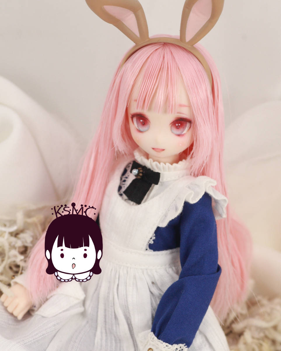 かすみこ] 1/6オビツ21 カスタムヘッド ドール 21-01 (ホワイティ/ピンク)