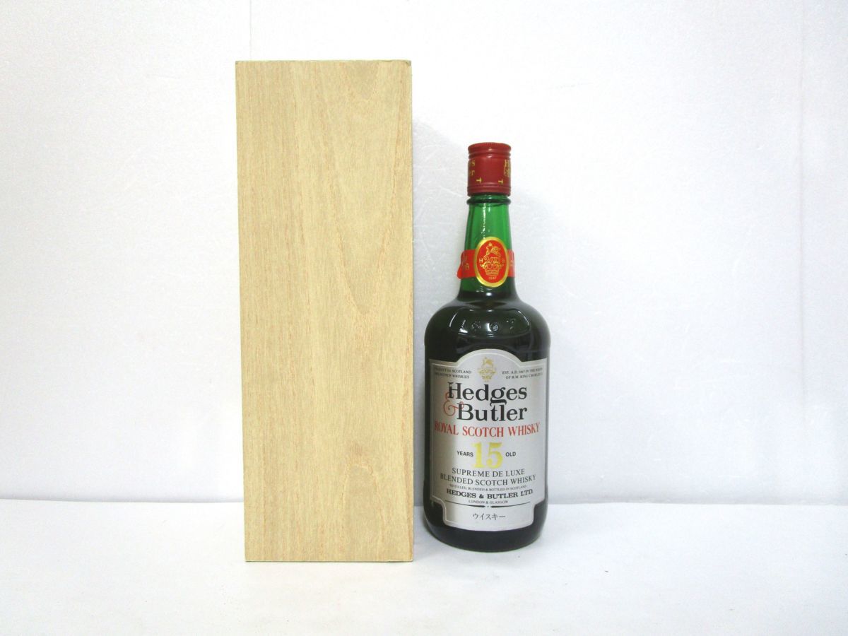 古酒 未開栓 Hedges Butler ヘッジス バトラー 15年 SUPREME De LUXE