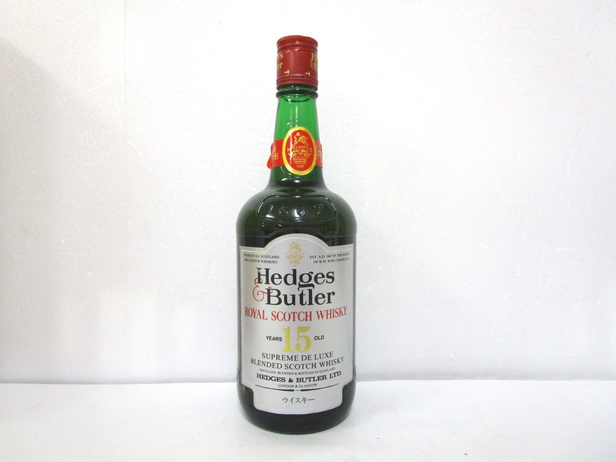 古酒 未開栓 Hedges Butler ヘッジス バトラー 15年 SUPREME De LUXE