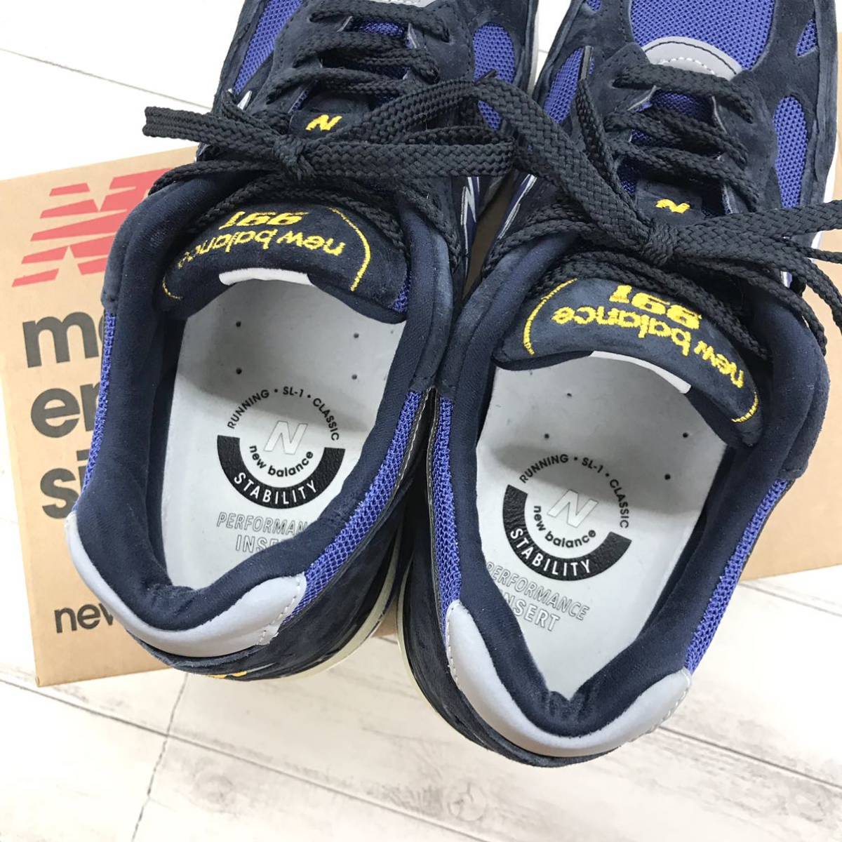美品 NEW BALANCE M991 SLE Made in England NAVY ニューバランス 