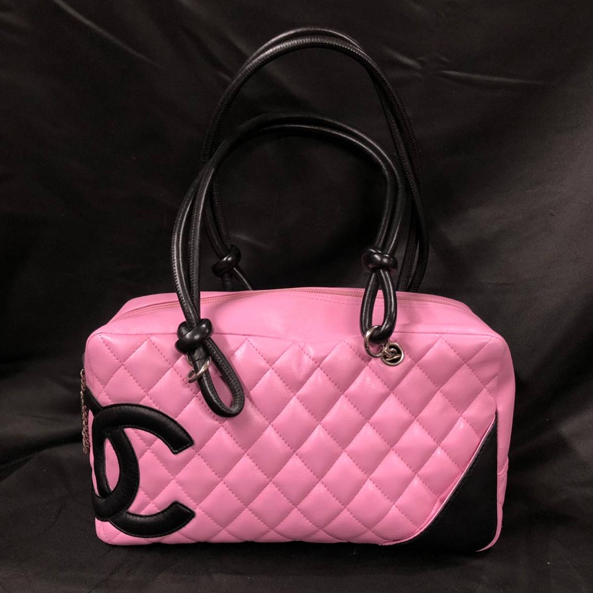 B21K76T シャネル CHANEL カンボンライン ショルダーバッグ ピンク 