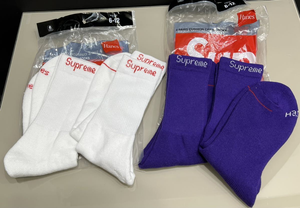正規品 シュプリーム supreme ソックス 4足セット 