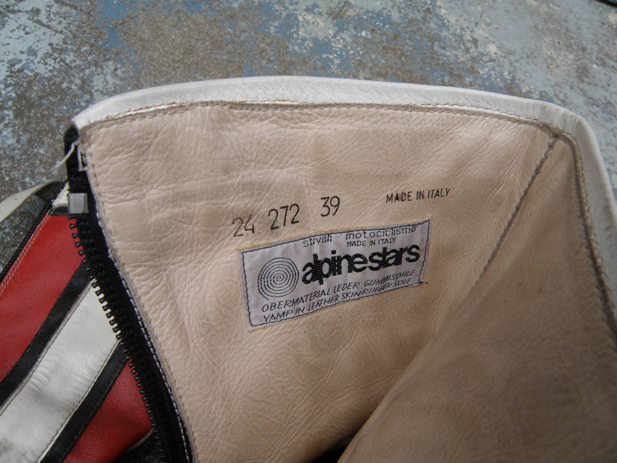ALPINESTARS□ヴィンテージ レーシングブーツ□サイズ39 24.5cm～25.0 