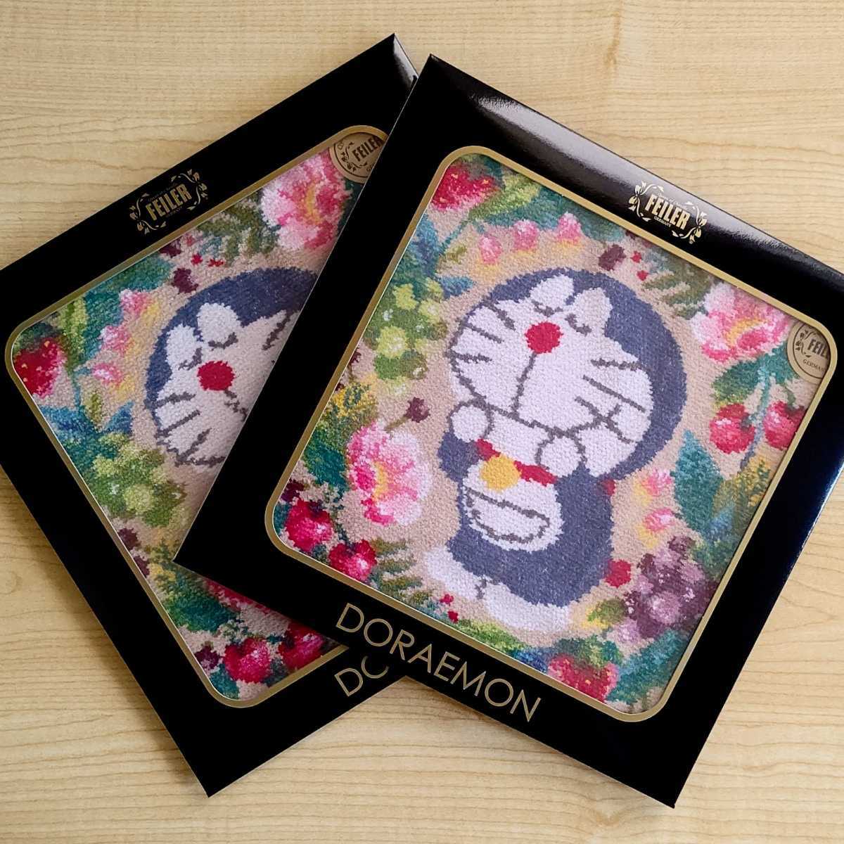 フルーツ柄2枚セット】ドラえもん/フェイラー/ハンカチ/グッズ/コラボ