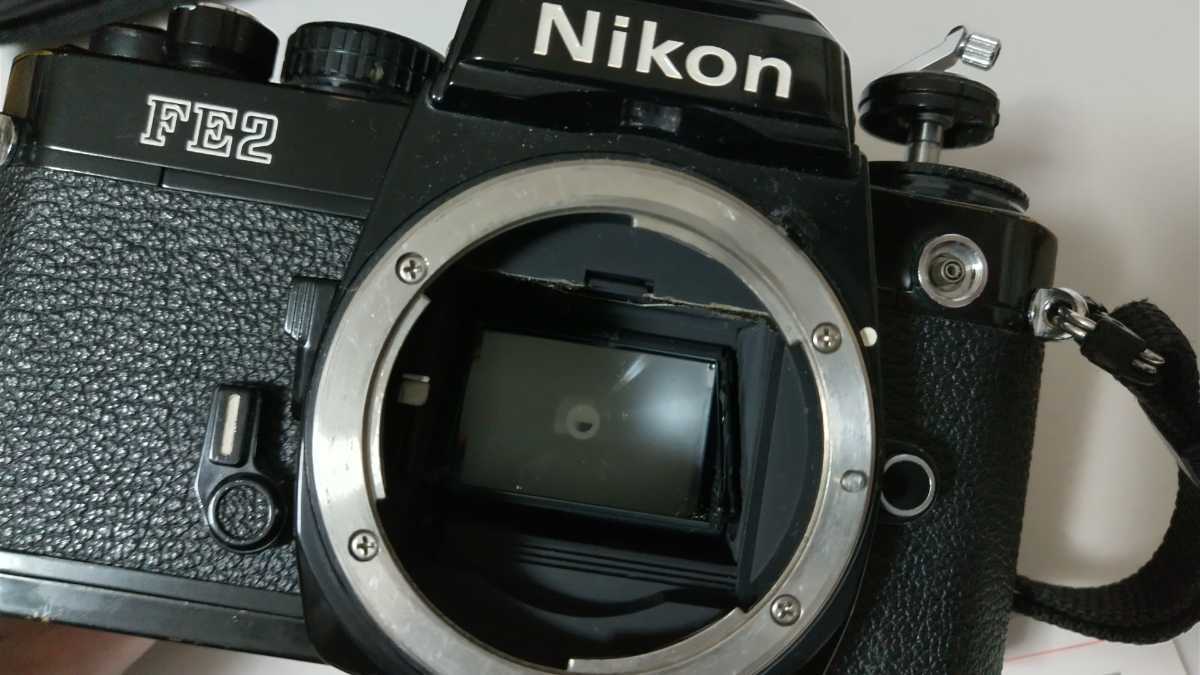 中古 ジャンク 動作未各 Nikon FE2 取説有り＋モータードライブ MD