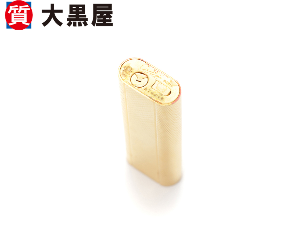 カルティエ Cartier ガスライター ローラー式 ライター ゴールド 