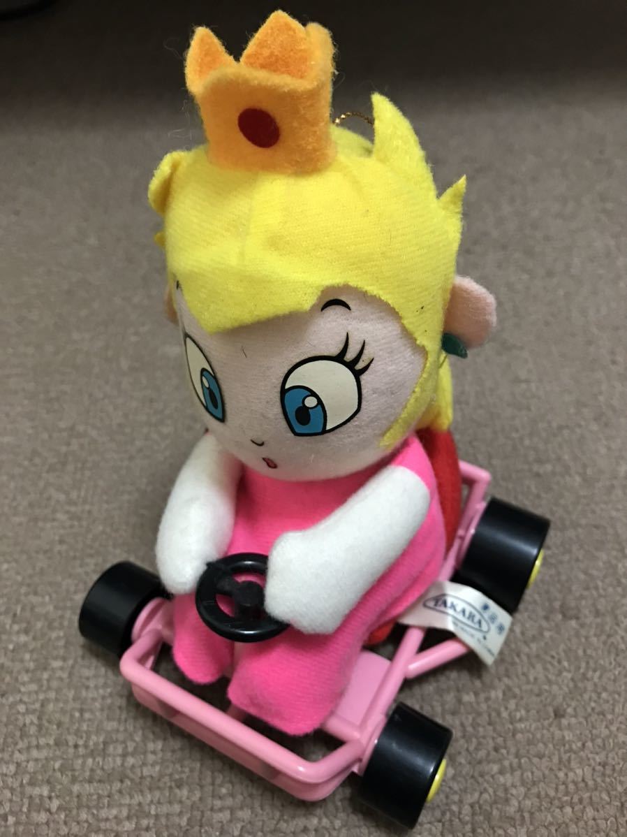 TAKARA ピーチ姫 マリオカート ぬいぐるみ　ヴィンテージ品 スーパーマリオカートぬいぐるみピーチ姫UFOキャッチャー ニンテンドー