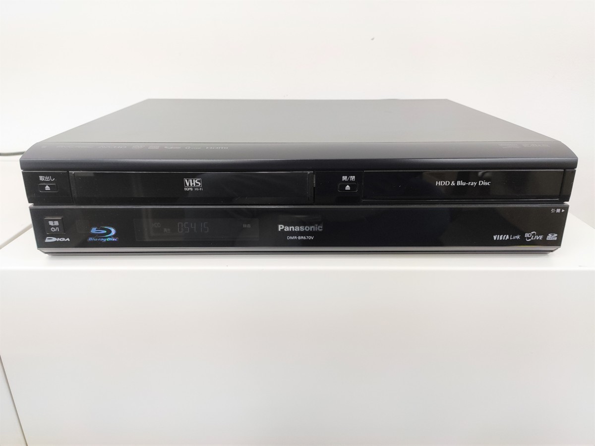 Panasonic HDD搭載VHS一体型ブルーレイディスクレコーダー DMR-BR670V