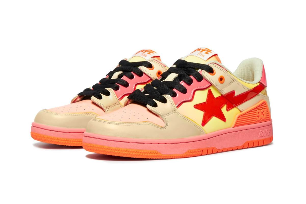 最新作，新品 BAPE SK8 STA Orange ベイプスタape エイプ ベイプ 27.5cm オレンジ(靴)｜売買されたオークション情報、yahooの商品情報をアーカイブ公開 - オークファン 靴