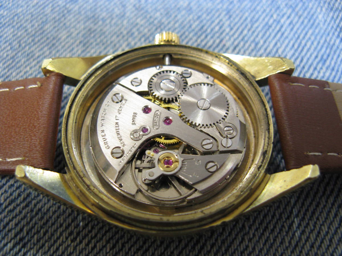 1960年代 GRUEN グリュエン 34.3mm デイデイト アメリカンウォッチ 