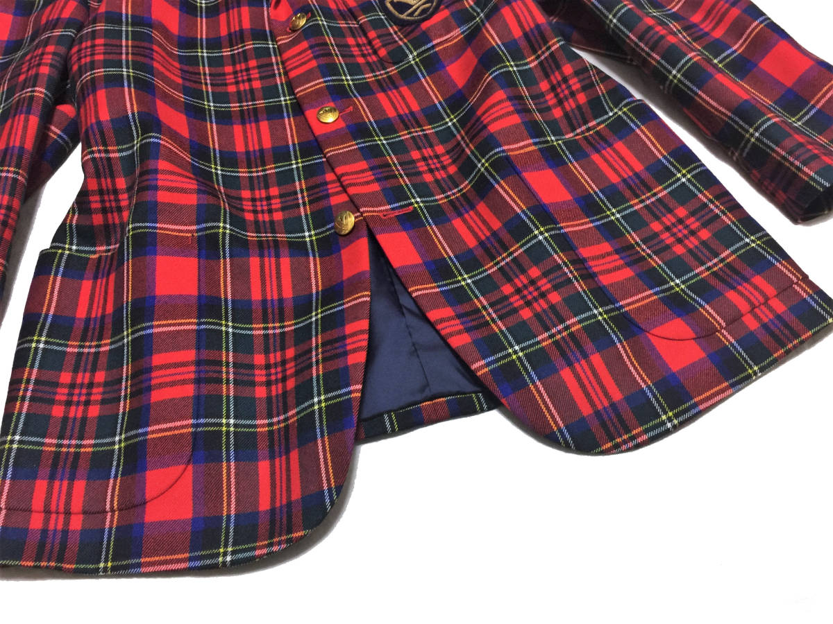 稀少 美品 VAN JACKET ヴァンヂャケット 80s チェック柄 エンブレム