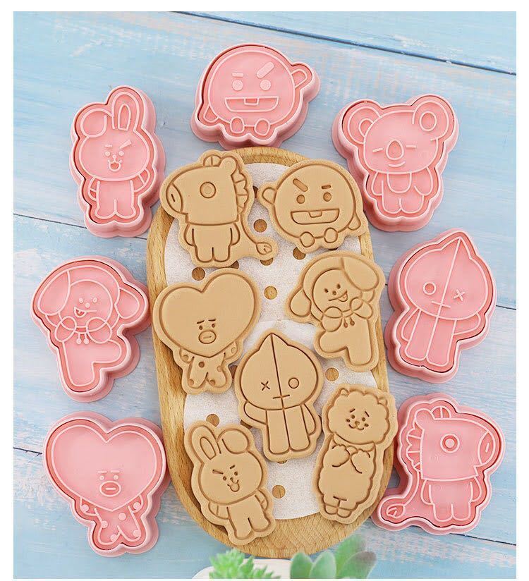 Bts Bt21 クッキー型 8点セット