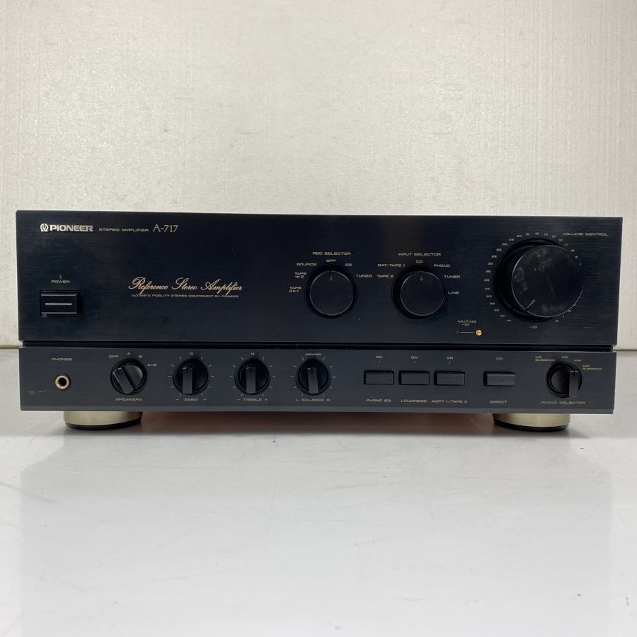 動作品】PIONEER A-717 パイオニア プリメインアンプ 内部画像あり 音