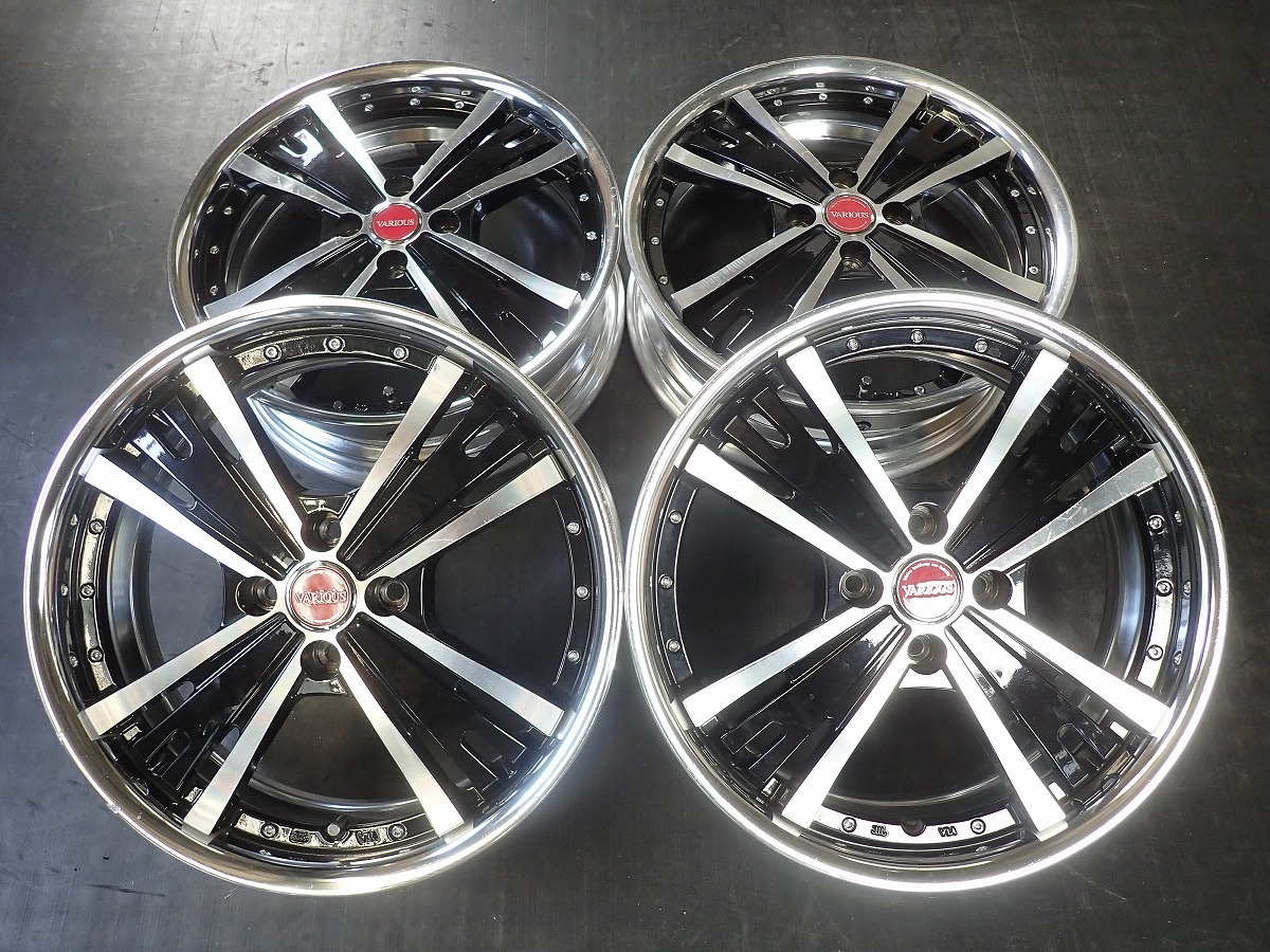 HI8612【送料無料17インチ】4本 ファブレス VARIOUS FAV4 中古アルミ 