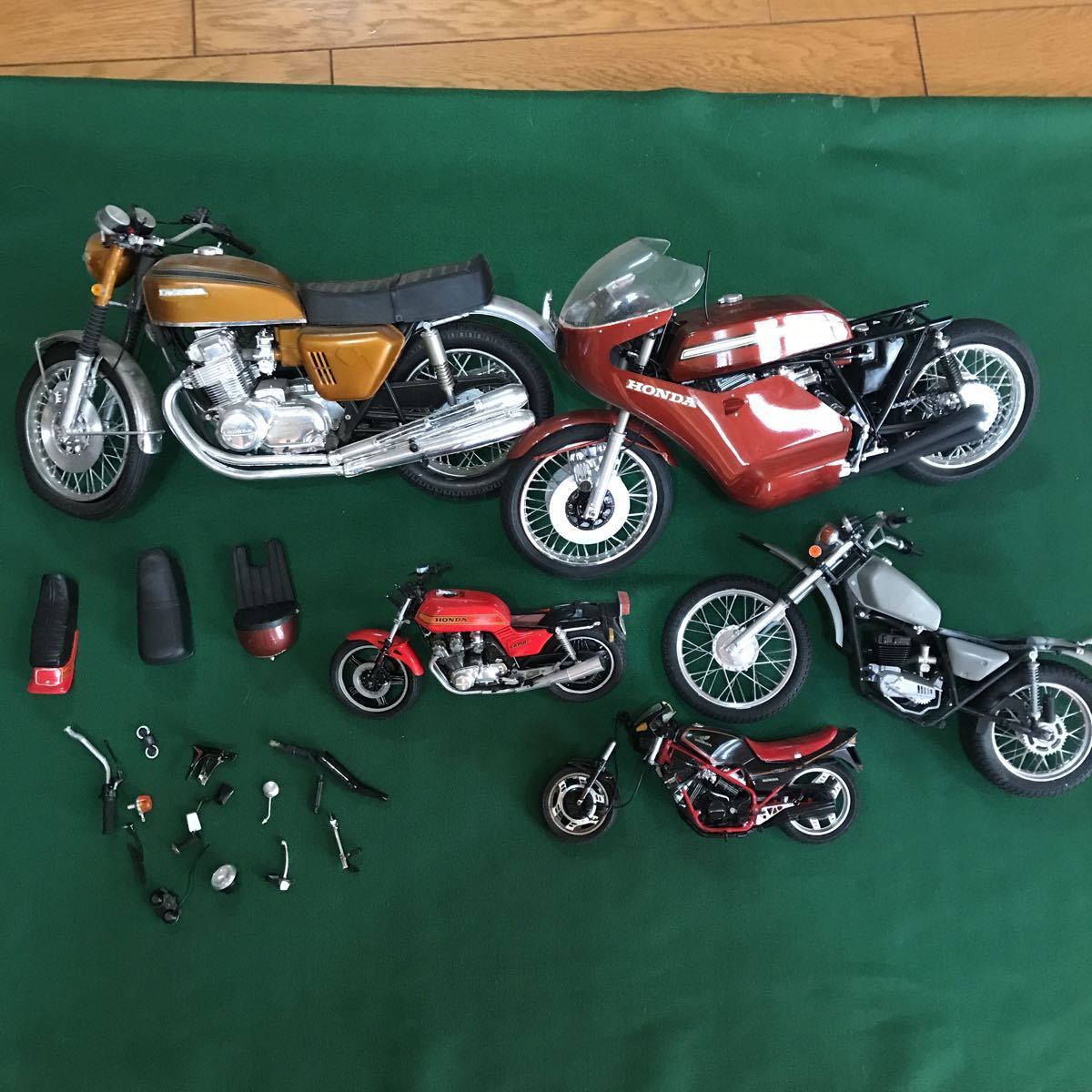 バイクプラモジャンク品大量セット HONDA KAWASAKI SUZUKI オートバイ