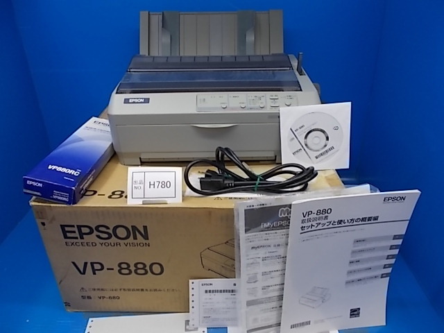 100%新品，人気 HR780 エプソン ドットプリンター VP-880 印刷確認済み リボンに交換済み(ドットインパクトプリンタ)｜売買されたオークション情報、yahooの商品情報をアーカイブ公開 - オークファン ドットインパクトプリンタ