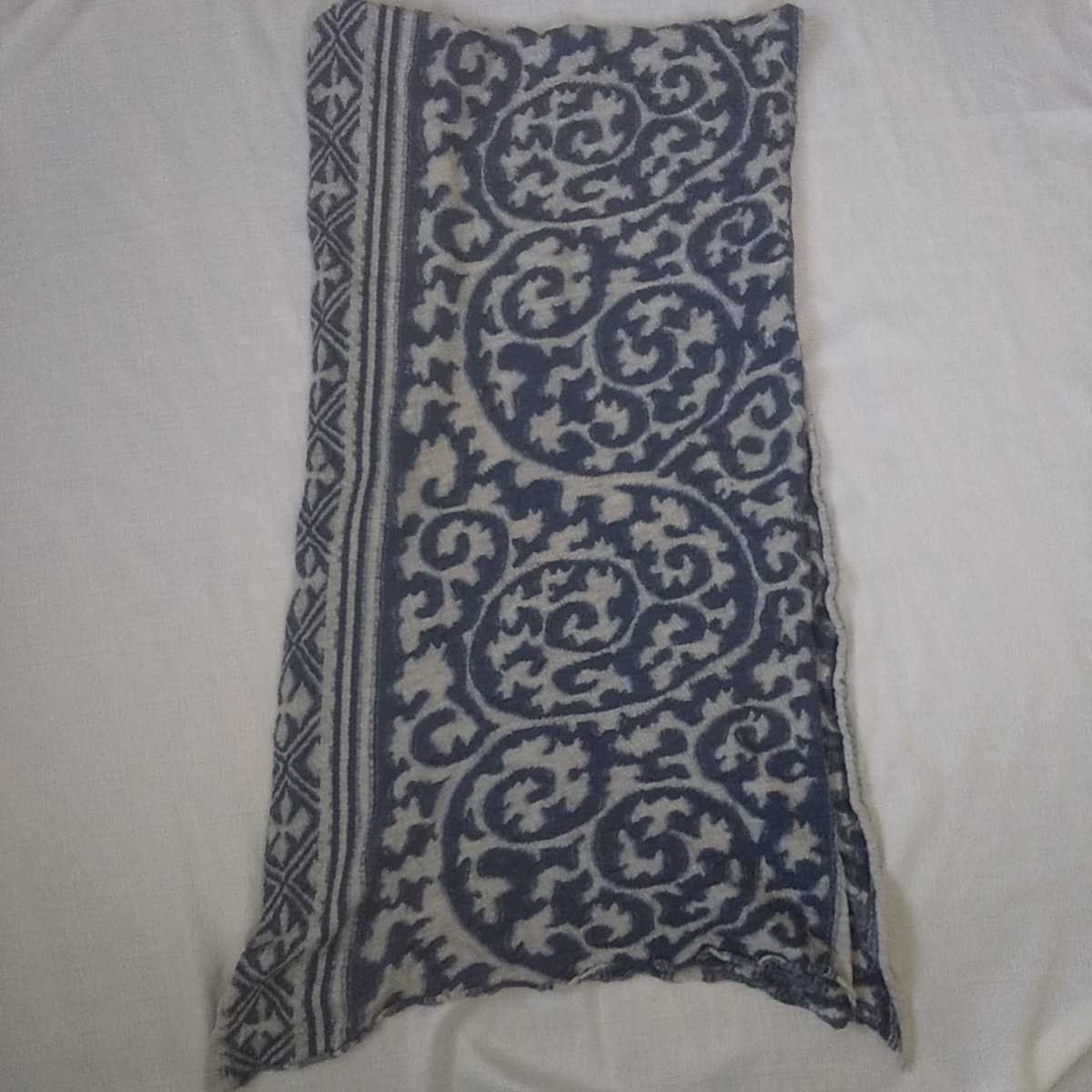 KAPITAL キャピタル 唐草 縮絨ウール マフラー ストール