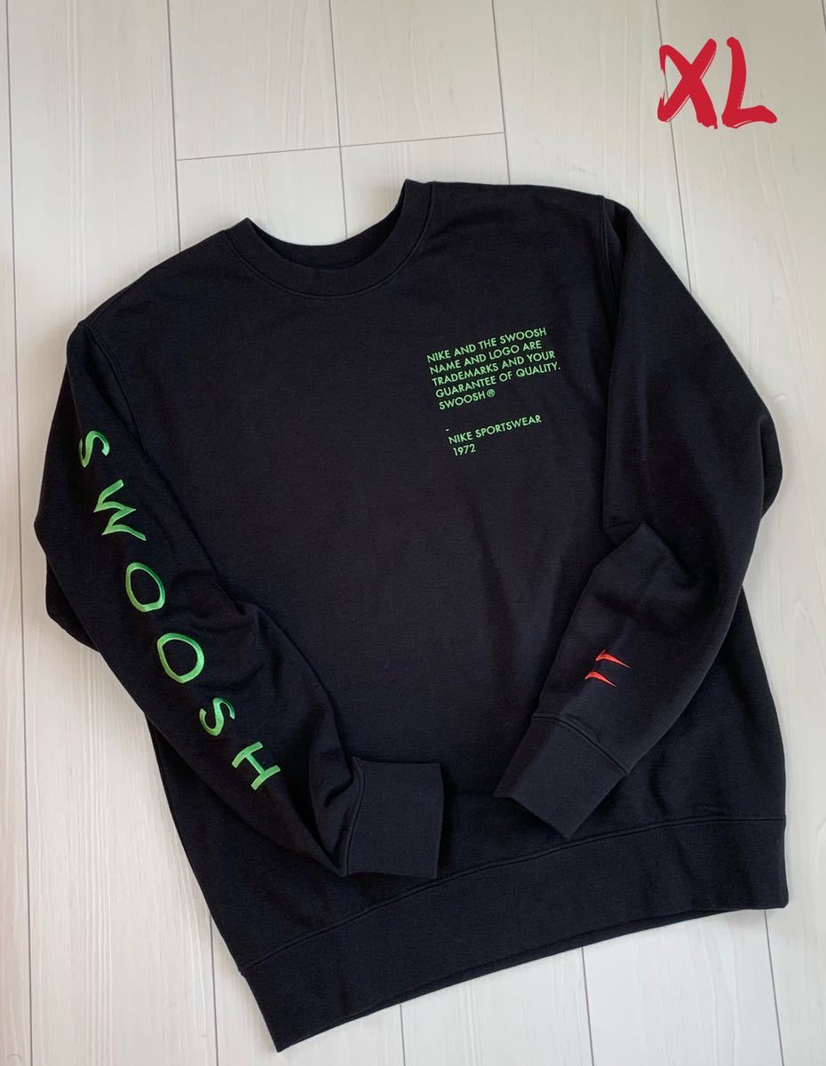 正規品，2026 NIKE ナイキ メンズ スウェット トレーナー SWOOSH DJ0466-010 XL(XLサイズ以上)｜売買されたオークション情報、yahooの商品情報をアーカイブ公開 - オークファン XLサイズ以上