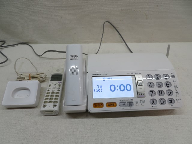 ☆SHARP UX-850 デジタルコードレスFAX 電話機 シャープ 子機2台/充電 