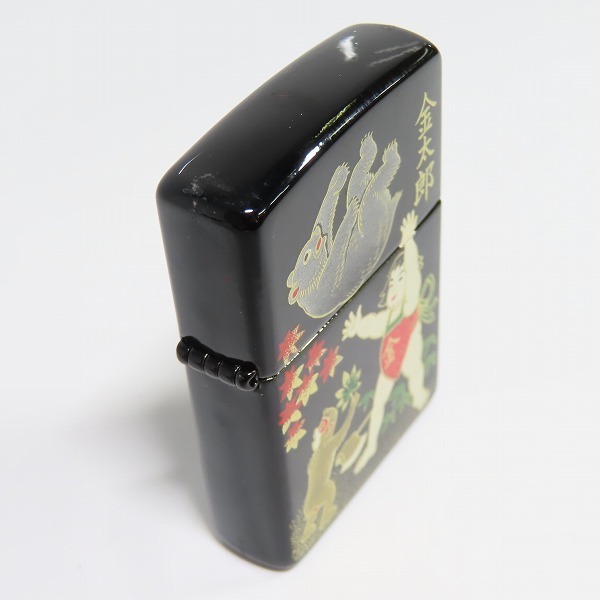 ZIPPO/ジッポー 本金蒔絵/昔話 金太郎/杯付/漆塗り/96年製 /000(タウン 