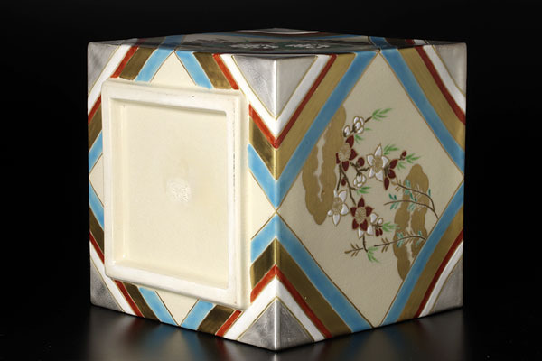 古美味】鳴滝窯 橋本城岳造 色絵五節句文水指 茶道具 保証品 Tj7C(水指 