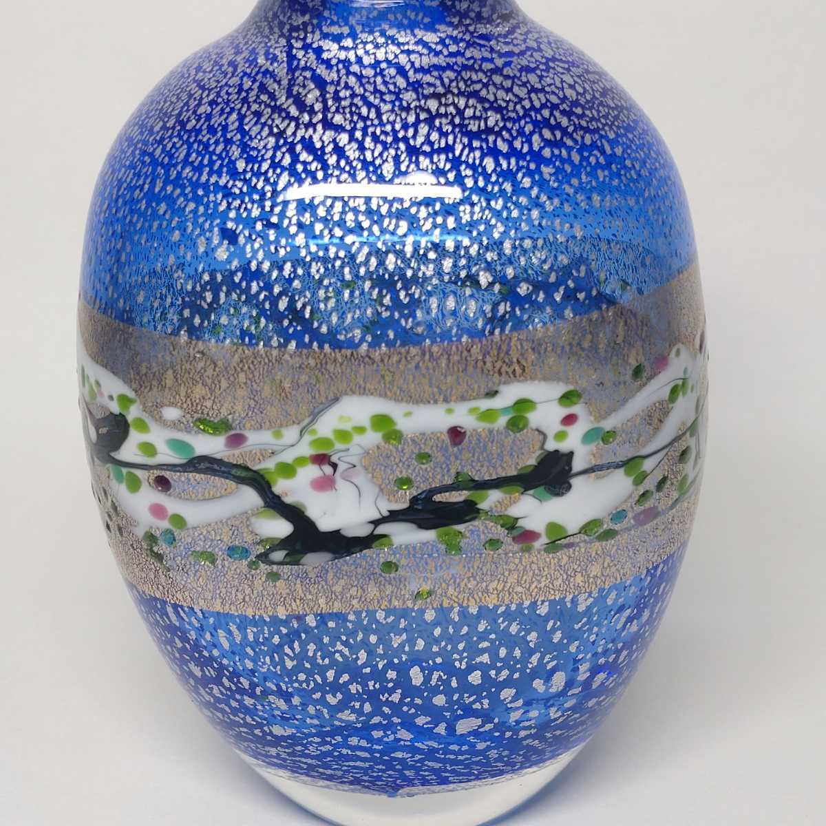 現代の名工 黒木国昭 作 金彩象嵌 光琳 天の川 一輪挿し / 花瓶 花生 