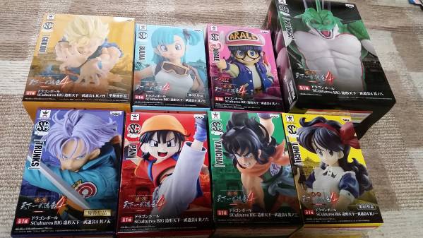 造形天下一武道会4 新品未開封 8体コンプセット ブルマ　アラレちゃん ドラゴンボール 造形天下一武道会4 8種 アラレ ブルマ RZO出品 Dr